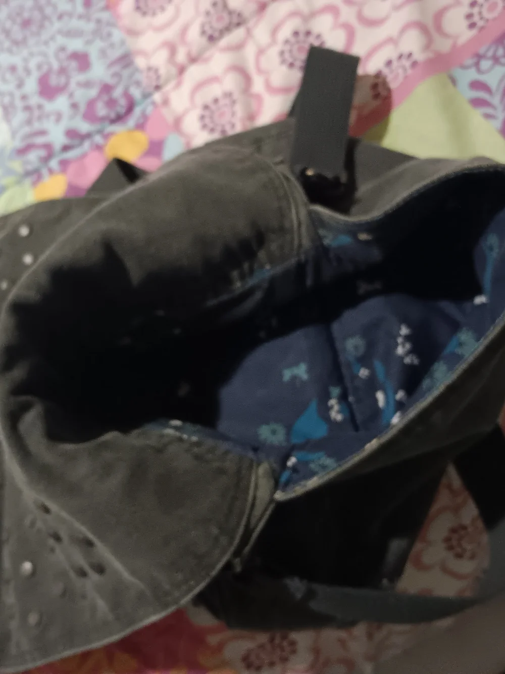Old Navy 🎂 Studded Dark Demin Messenger Bag